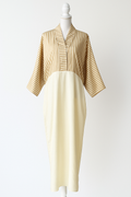 Golden Stripe Modest Maxi Dress