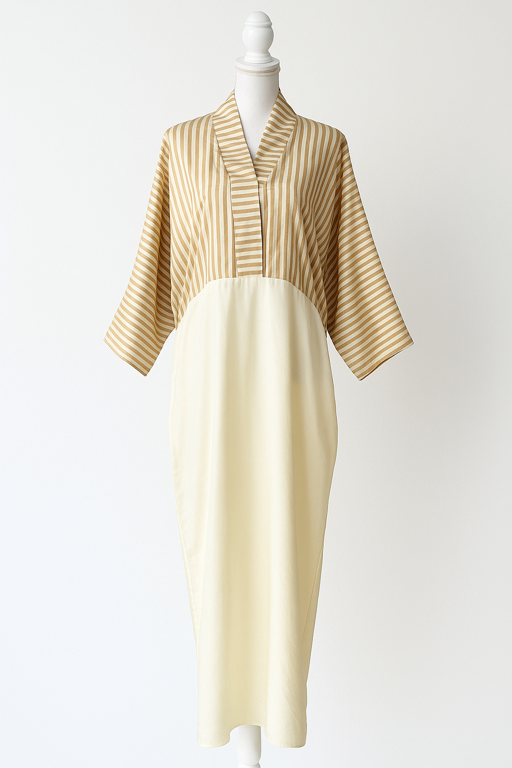 Golden Stripe Modest Maxi Dress