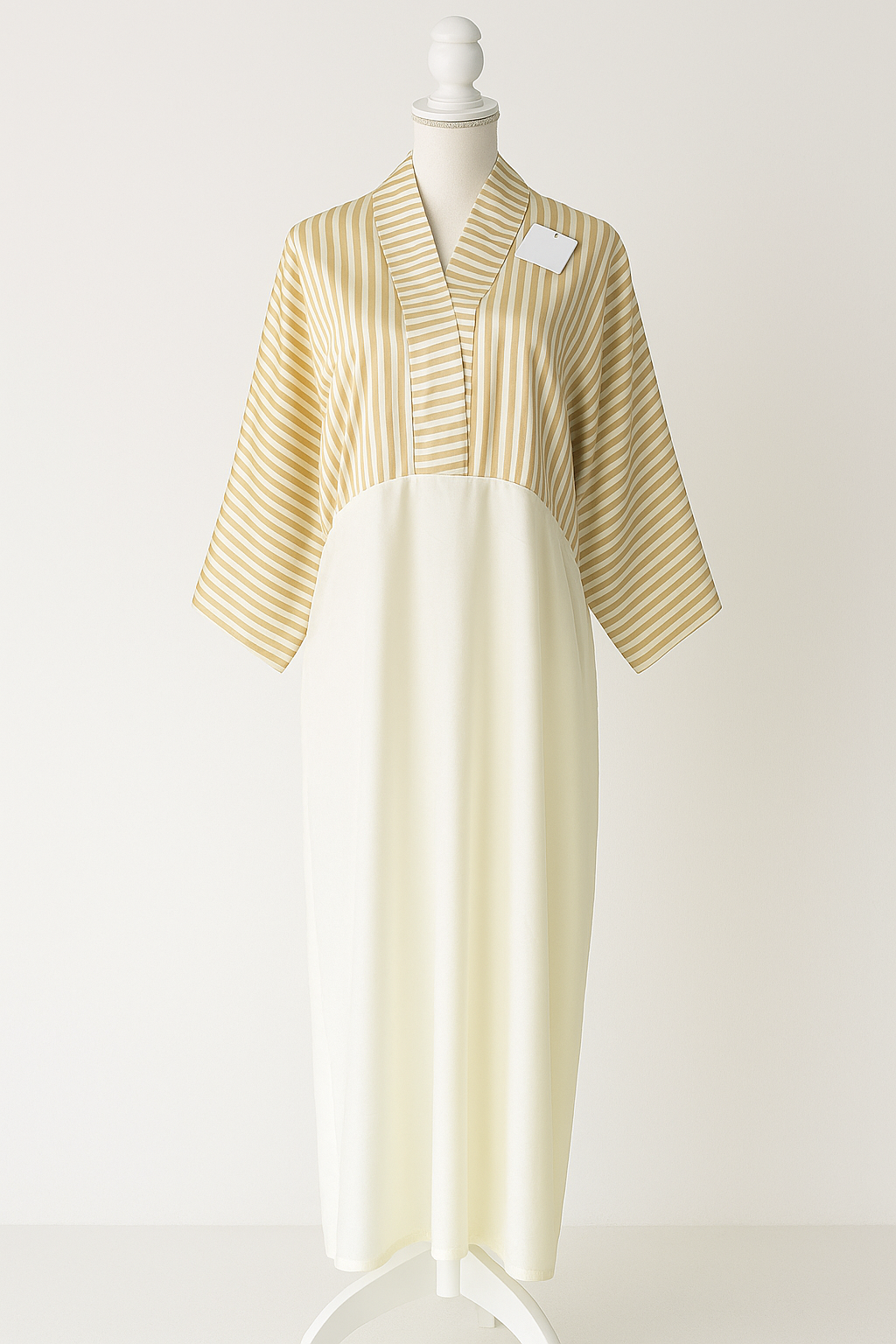 Golden Stripe Modest Maxi Dress