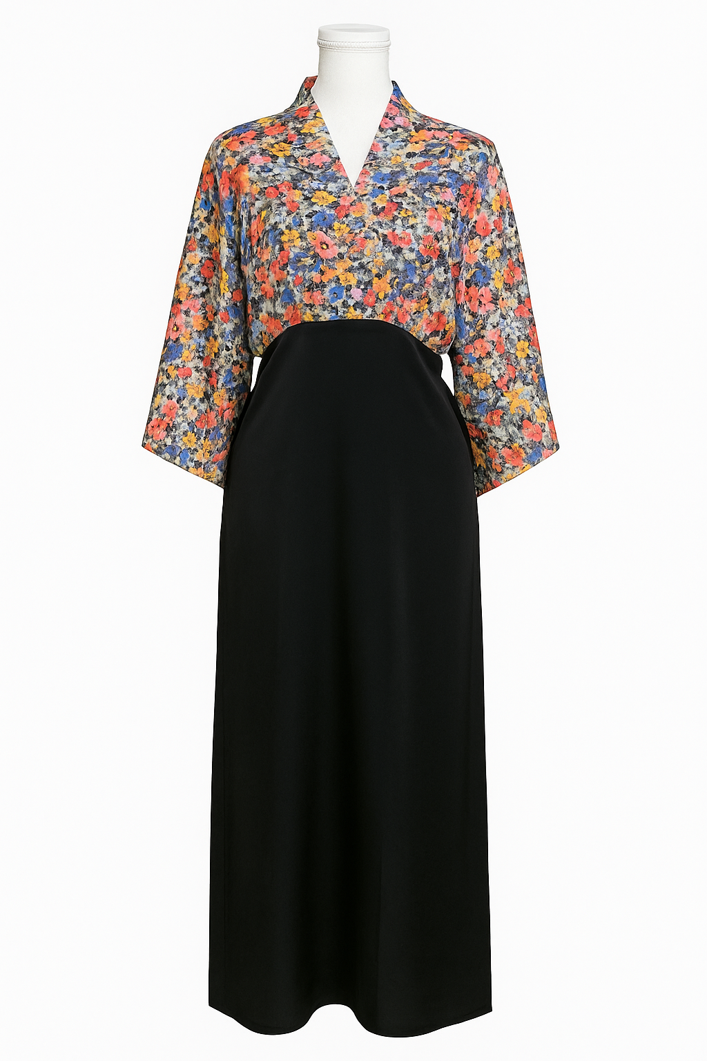 Midnight Blossom Kimono Maxi